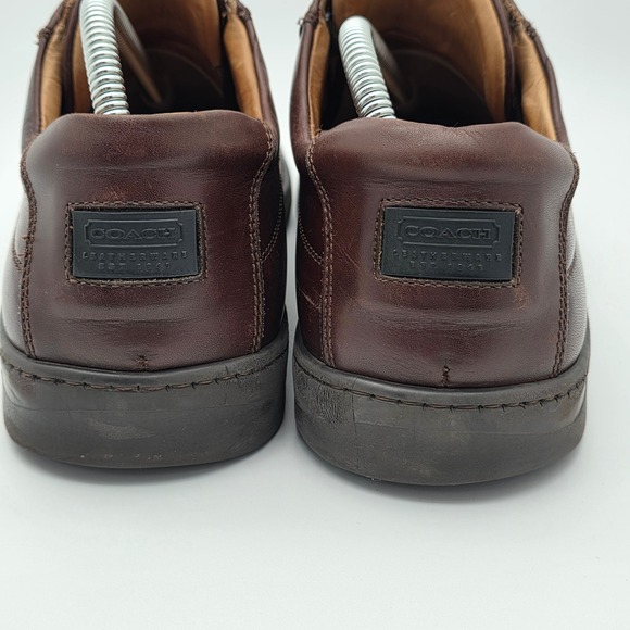 Coach Stephan Oxford Mens 10 D Leather Mahogany Brown Lace Up Made in Italy Shoe main image 10